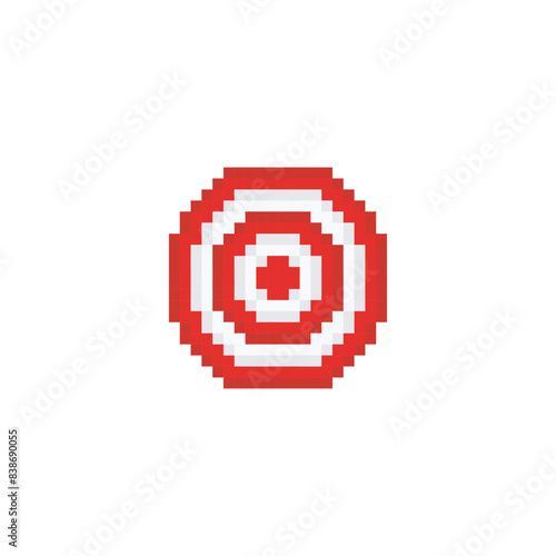 Target shooting circle, pixel art