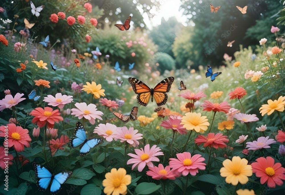Butterfly on a flower Butterfly on a flower