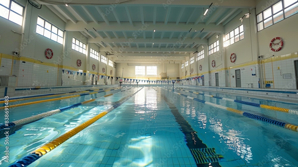 Fototapeta premium Swimming Pool with Swim Lane 