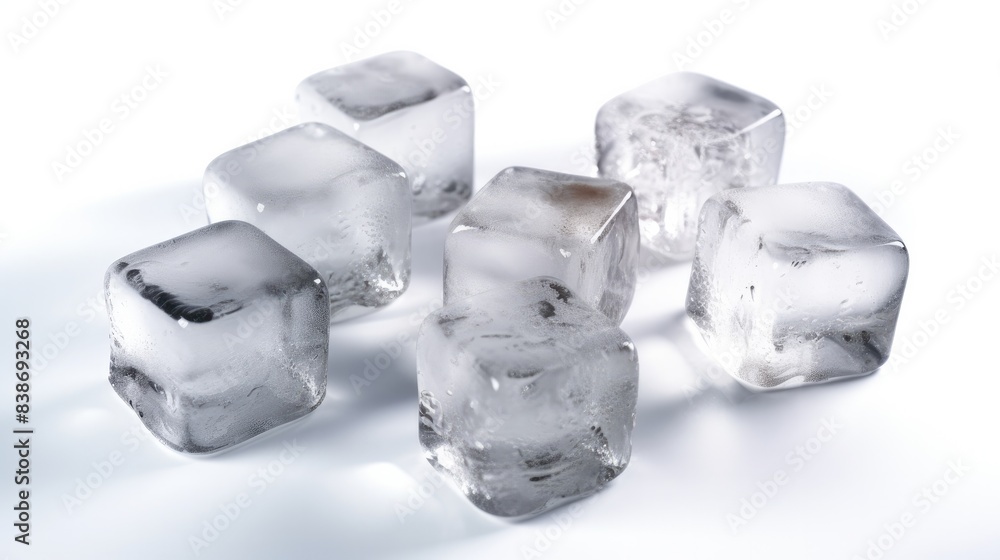 Ice cube isolated on white background Ice cube isolated on white background