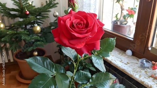 Wallpaper Mural red rose Torontodigital.ca