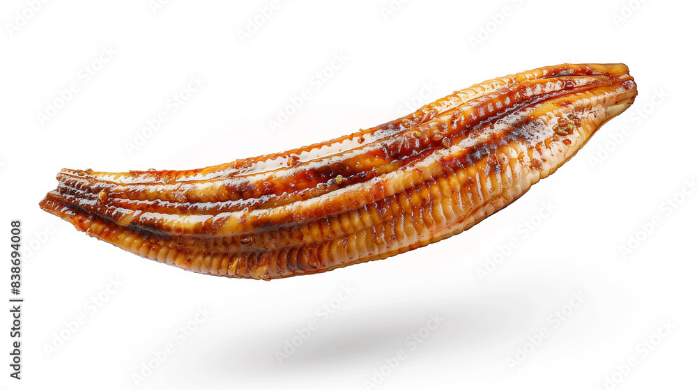 Japanese Culinary Treasure: Unagi on Clean White Background Japanese Culinary Treasure: Unagi on Clean White Background