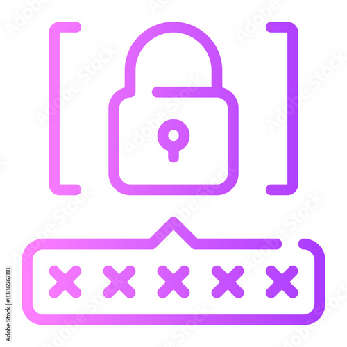 pin code gradient icon