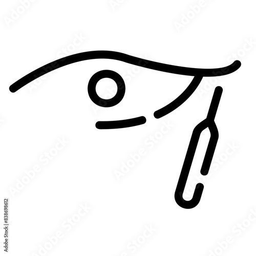 eyeliner outline icon