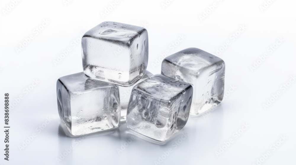 Ice cube Isolated on white background Ice cube Isolated on white background