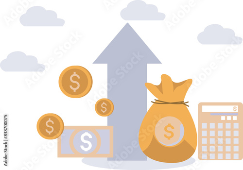 The value of the dollar is increasing.