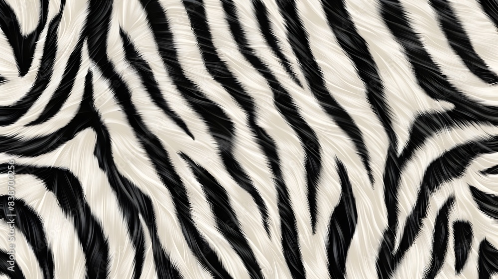 Zebra Fur Seamless Pattern with Light Colors and Minimalist Monochrome Design Zebra Fur Seamless Pattern with Light Colors and Minimalist Monochrome Design