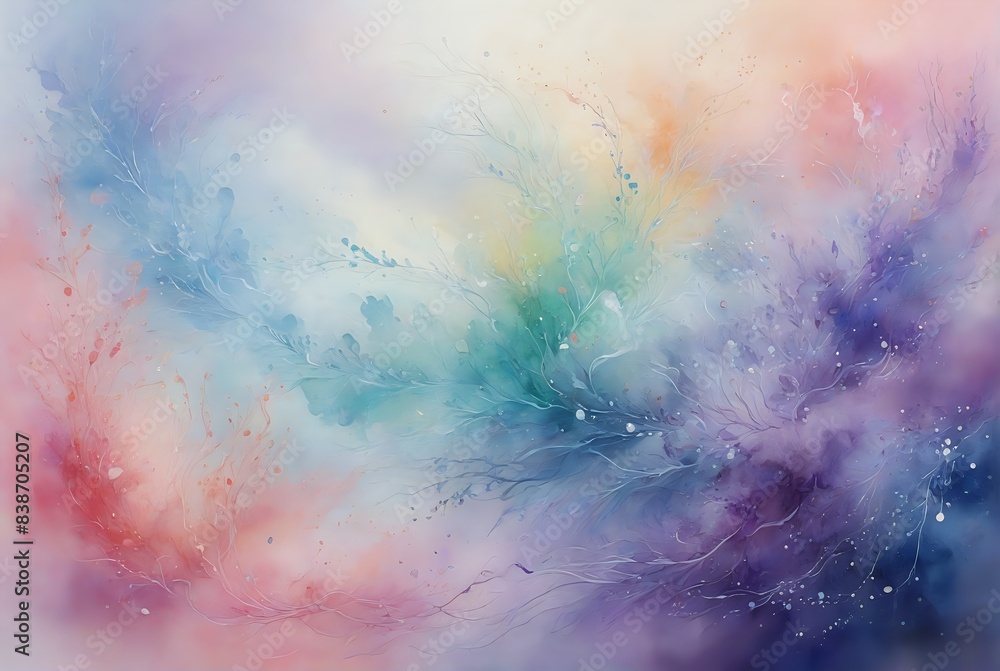 Fototapeta premium Abstract Art Print: Vibrant and Colorful