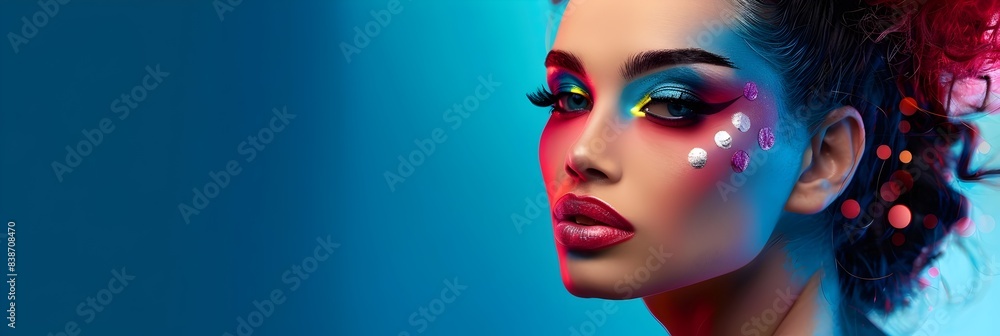 Captivating Makeup Vibrant and Elegant Portrait Captivating Makeup Vibrant and Elegant Portrait
