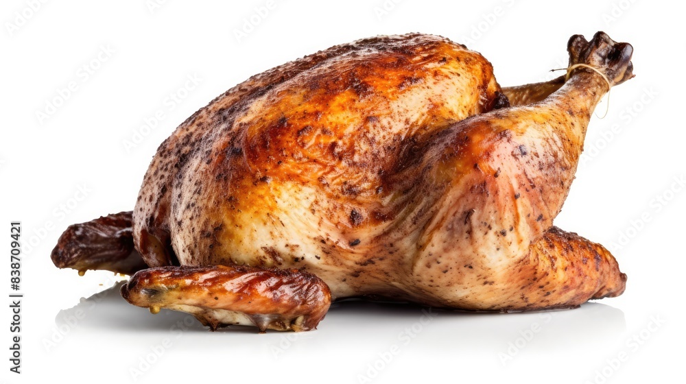 chicken roasted Isolated on white background
chicken roasted Isolated on white background