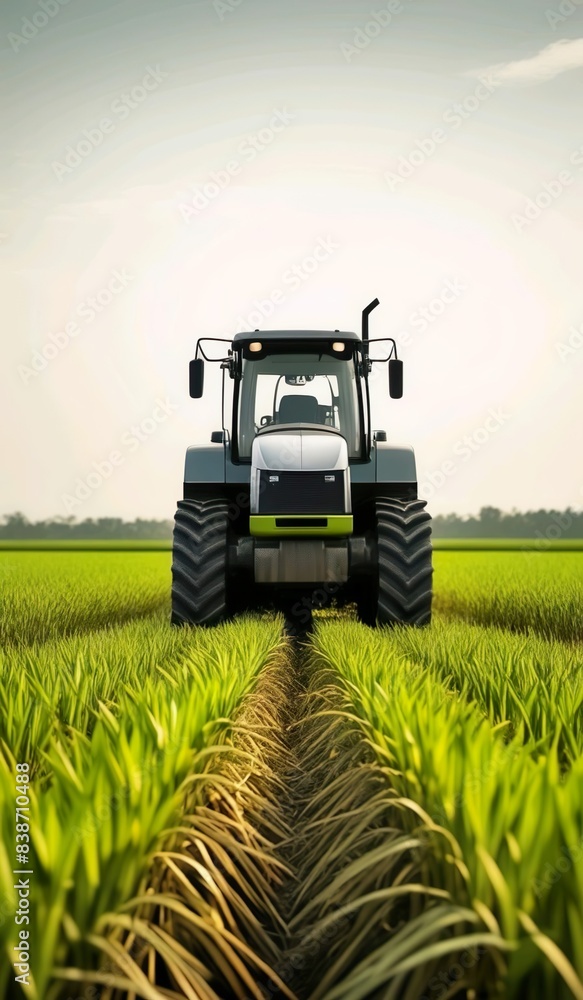 tractor in field tractor in field