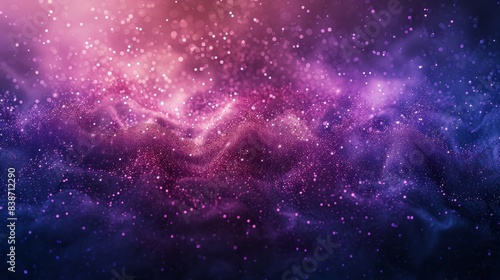 Vibrant cosmic nebula with a blend of purple and pink hues, illuminated by countless stars and cosmic dust. Perfect for backgrounds and wallpapers.