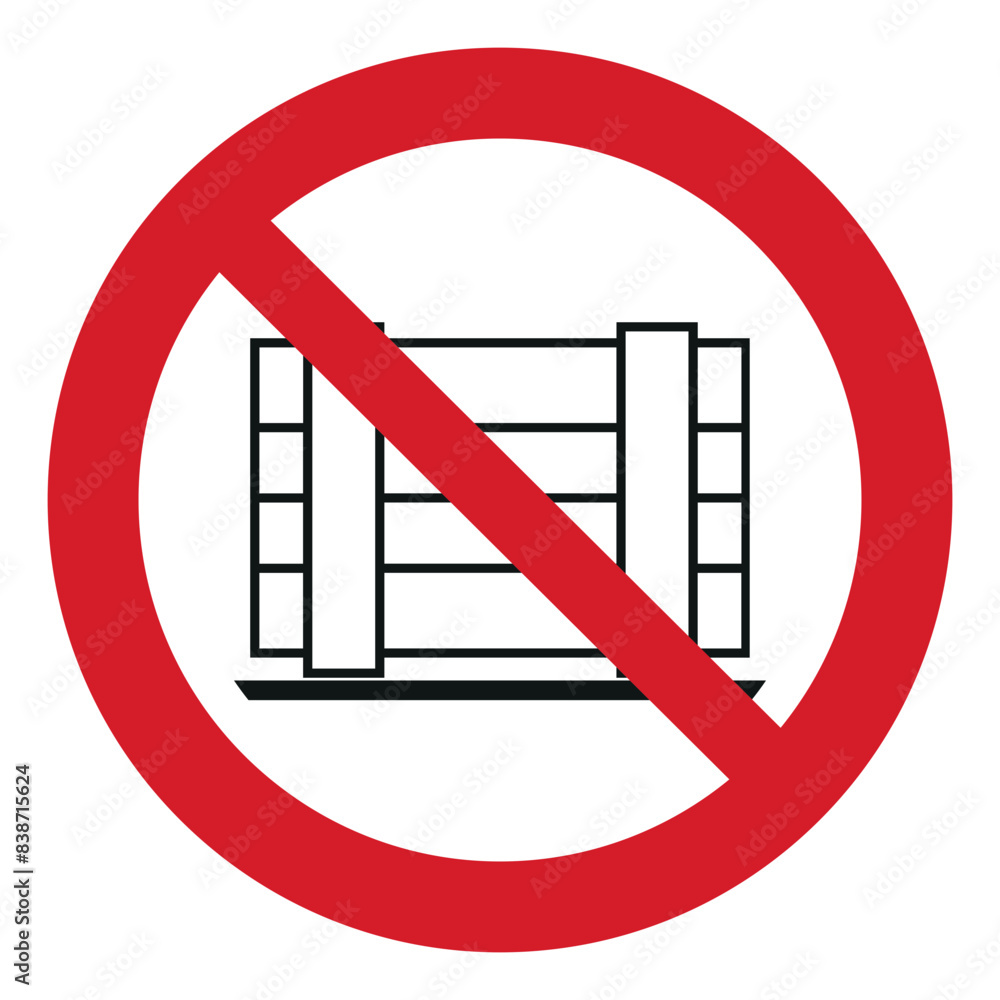 iso prohibition safety signs v2 do not obstruct symbol and pictogram only size 1 x 1 round shape iso prohibition safety signs v2 do not obstruct symbol and pictogram only size 1 x 1 round shape