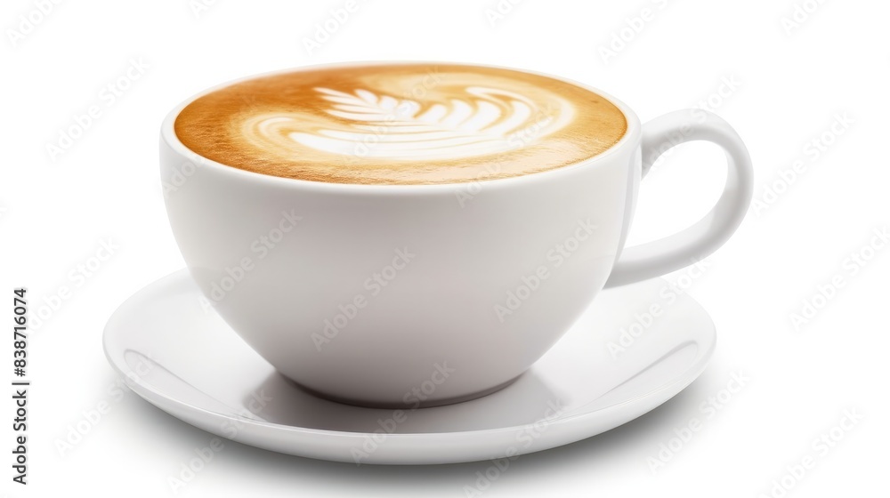 Cup of coffee Isolated o white background Cup of coffee Isolated o white background