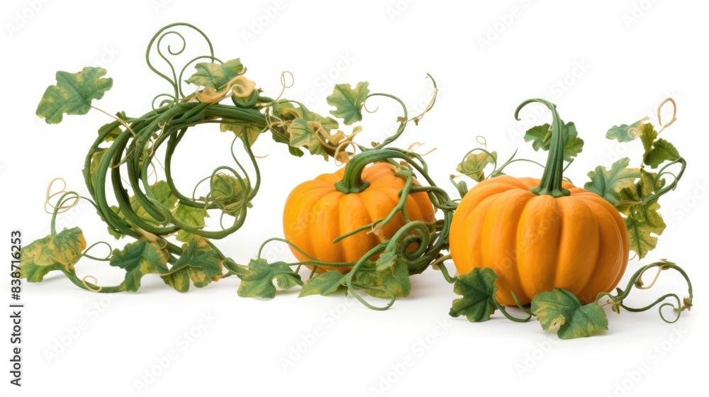 Pumpkin tree Isolated o white background Pumpkin tree Isolated o white background