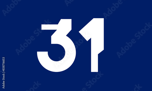 Free Download Number Tech Blue Modern Logo - GFXLoad