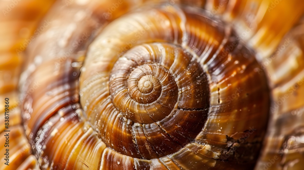 Mesmerizing Macro of a Snail Shell s Spiral and Texture Mesmerizing Macro of a Snail Shell s Spiral and Texture