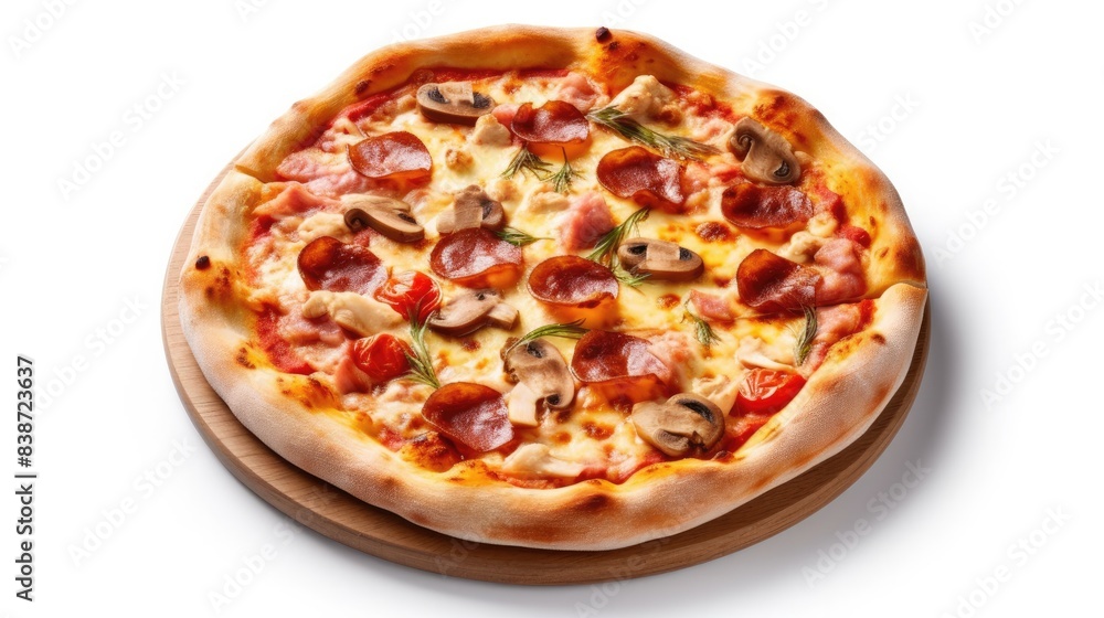 Italian Pizza Isolated on white background Italian Pizza Isolated on white background