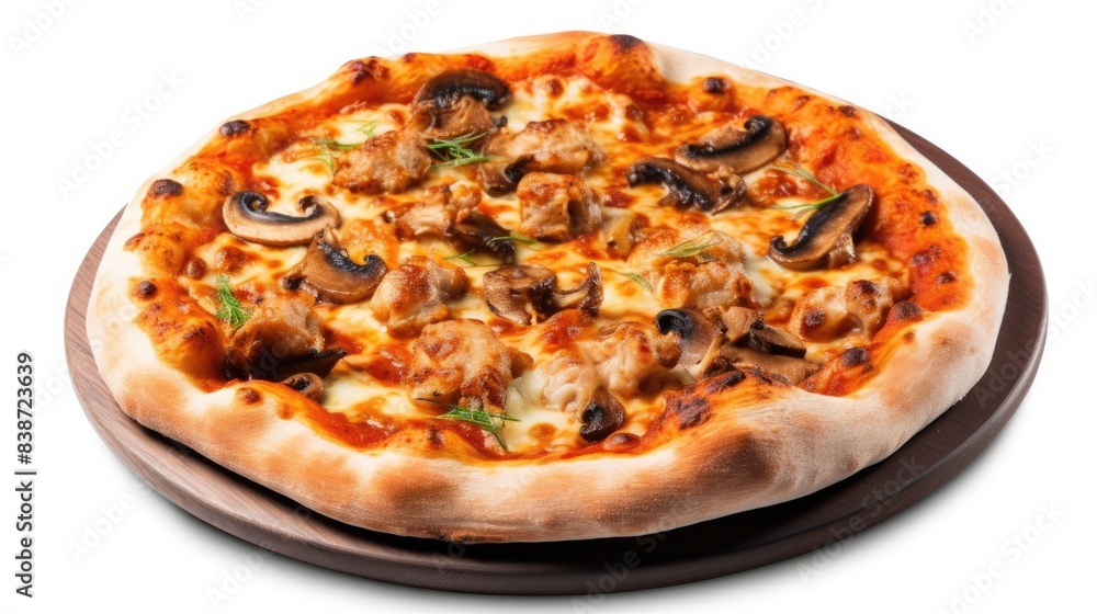 Italian Pizza Isolated on white background Italian Pizza Isolated on white background
