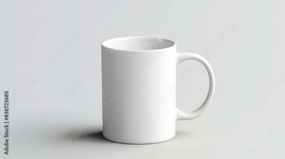 White glass Isolated on white background White glass Isolated on white background