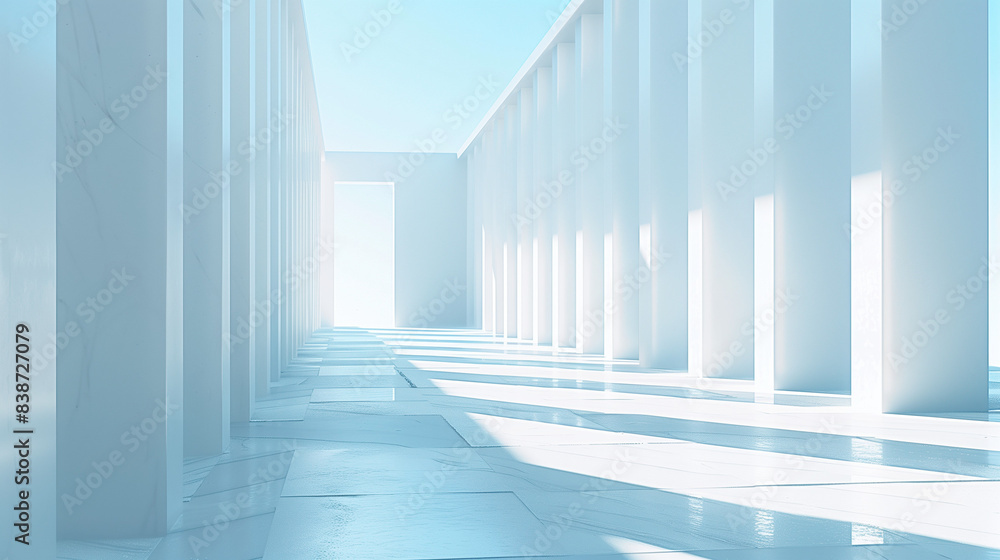 Obraz premium corridor with columns