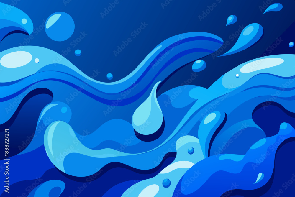 liquid shapes background with a water-like texture and cool blue tones liquid shapes background with a water-like texture and cool blue tones