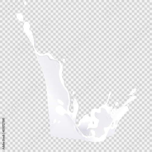 Milk Splashed Splash Drink 