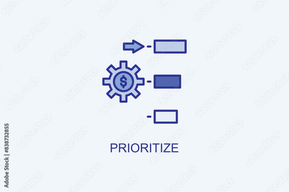 Prioritize Vector Icon Or Logo Illustration Prioritize Vector Icon Or Logo Illustration
