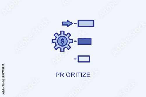 Prioritize Vector Icon Or Logo Illustration