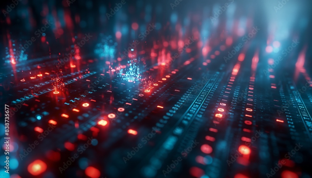 Abstract technology circuit board cityscape Abstract technology circuit board cityscape
