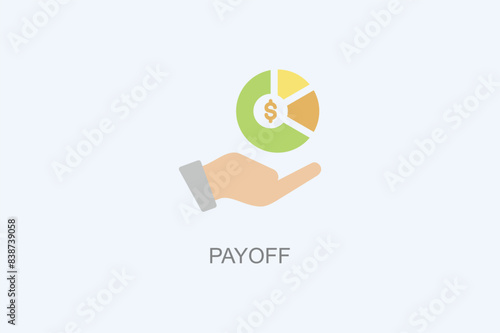 Payoff Vector Icon Or Logo Illustration