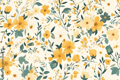 A captivating seamless flower composition pattern for your creative design