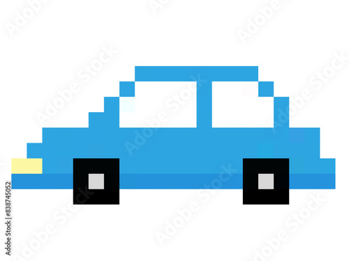 青い車のイラスト