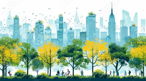 Illustration of Life in the City