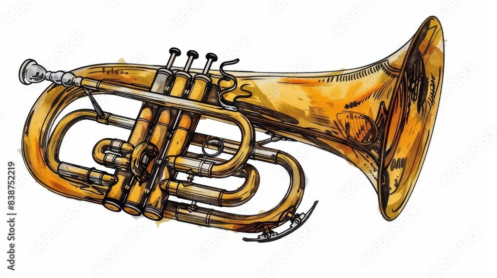 Obraz premium Musical instrument Tuba