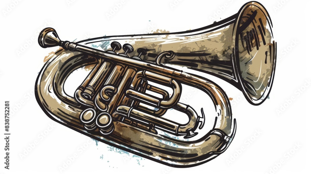 Obraz premium Musical instrument Tuba