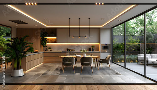 interior of a dining room