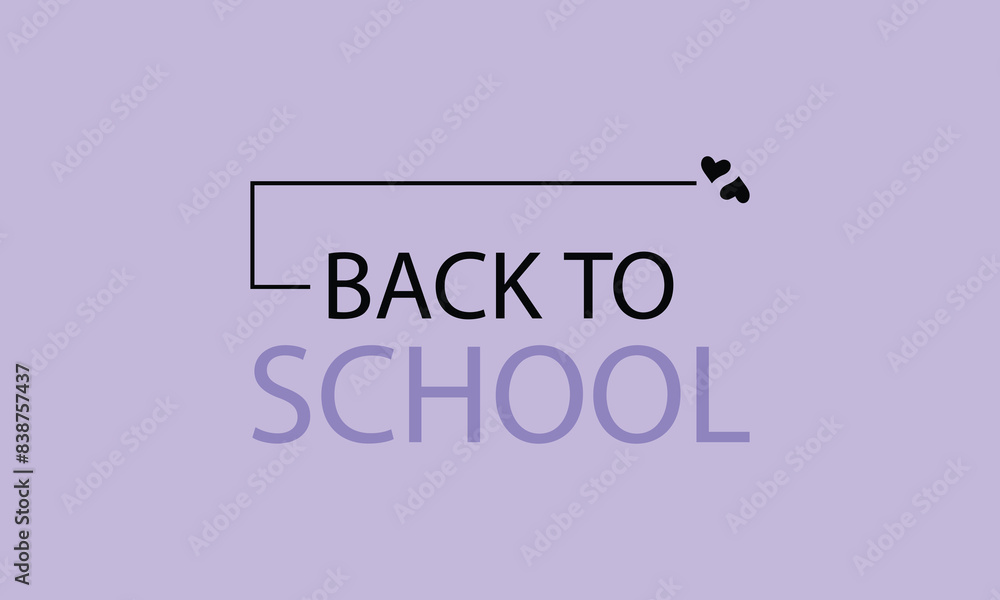Fototapeta premium Design Creating Standout Back to School Text Illustration