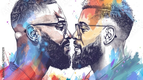 Romantic Portrait of a Couple in Love