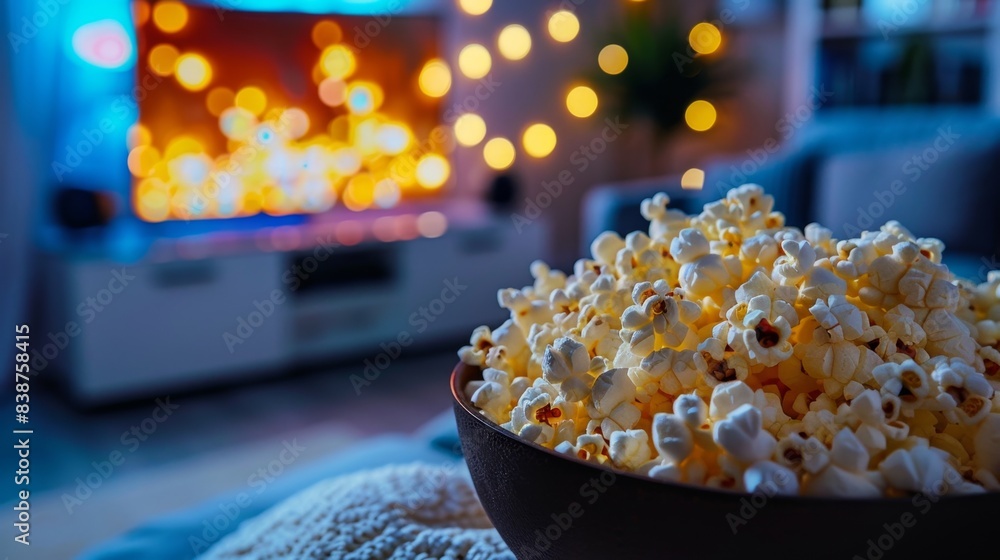 Family Fun: Father's Day Home Theater Movie Marathon with Popcorn and Snacks in Cozy Atmosphere Family Fun: Father's Day Home Theater Movie Marathon with Popcorn and Snacks in Cozy Atmosphere