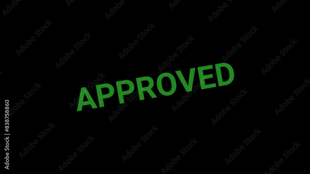 Approved stamp effect animation Approved stamp effect animation