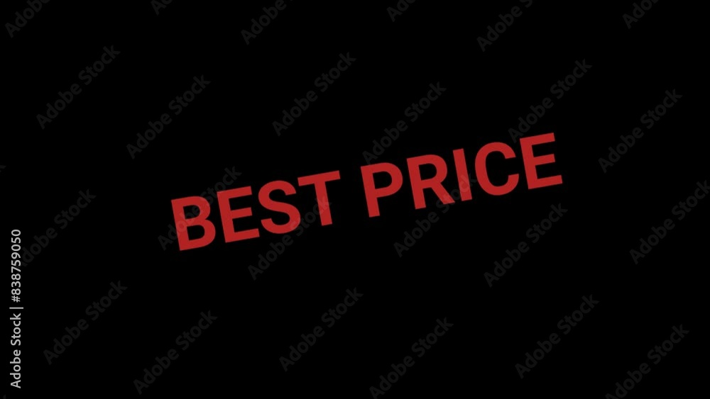 Best price stamp effect animation Best price stamp effect animation