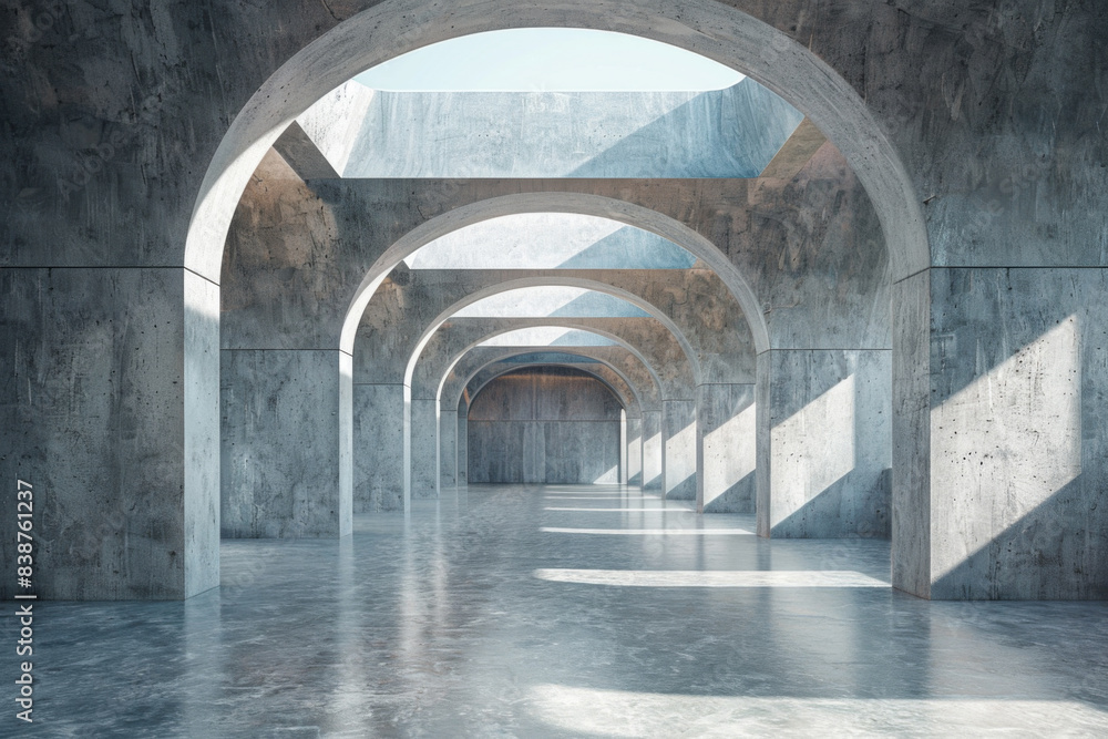 Obraz premium Empty hall of modern architectures&nbsp; 