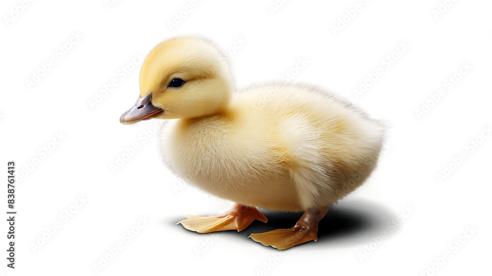 Yellow duckling isolated on white background Yellow duckling isolated on white background