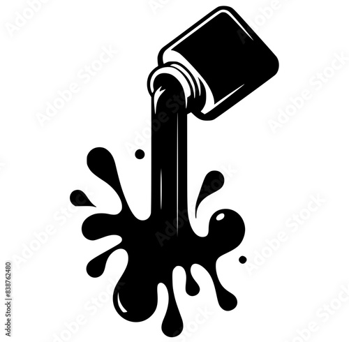 ink spill silhouette