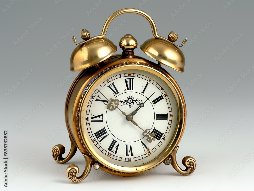 Classic alarm clock with twin bells Classic alarm clock with twin bells