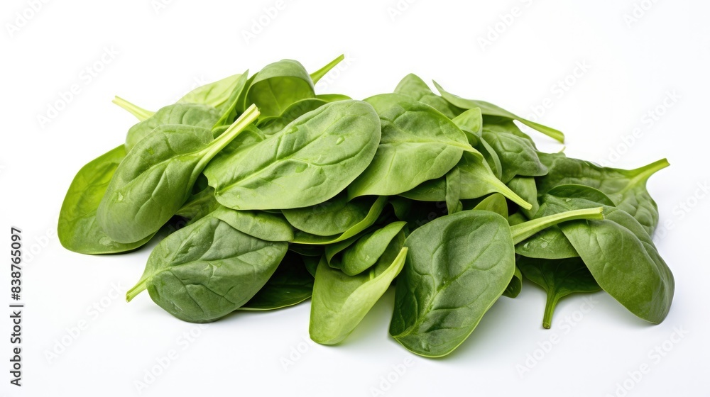 Spinach vegetable Isolated on white background Spinach vegetable Isolated on white background