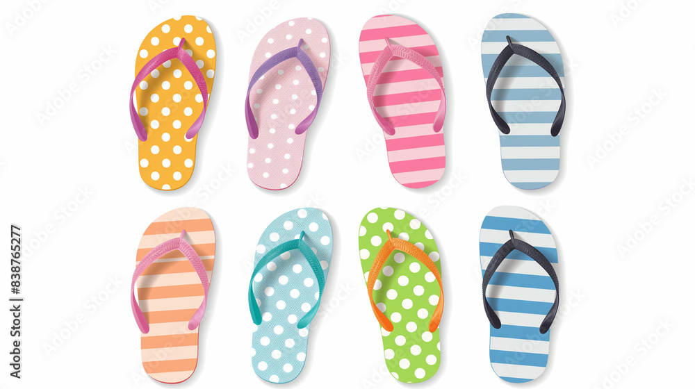 flip flops isolated on white flip flops isolated on white
