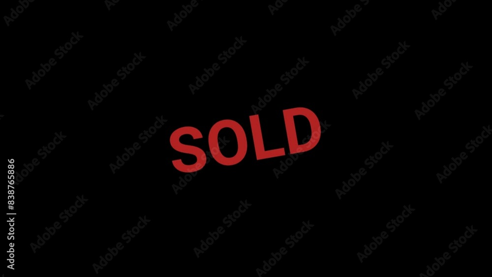 Sold stamp effect animation Sold stamp effect animation