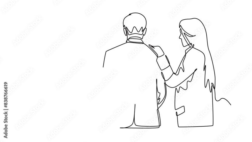 Law concept. Single line draw design. Full length animation illustration. High quality 4k footage. Law concept. Single line draw design. Full length animation illustration. High quality 4k footage.